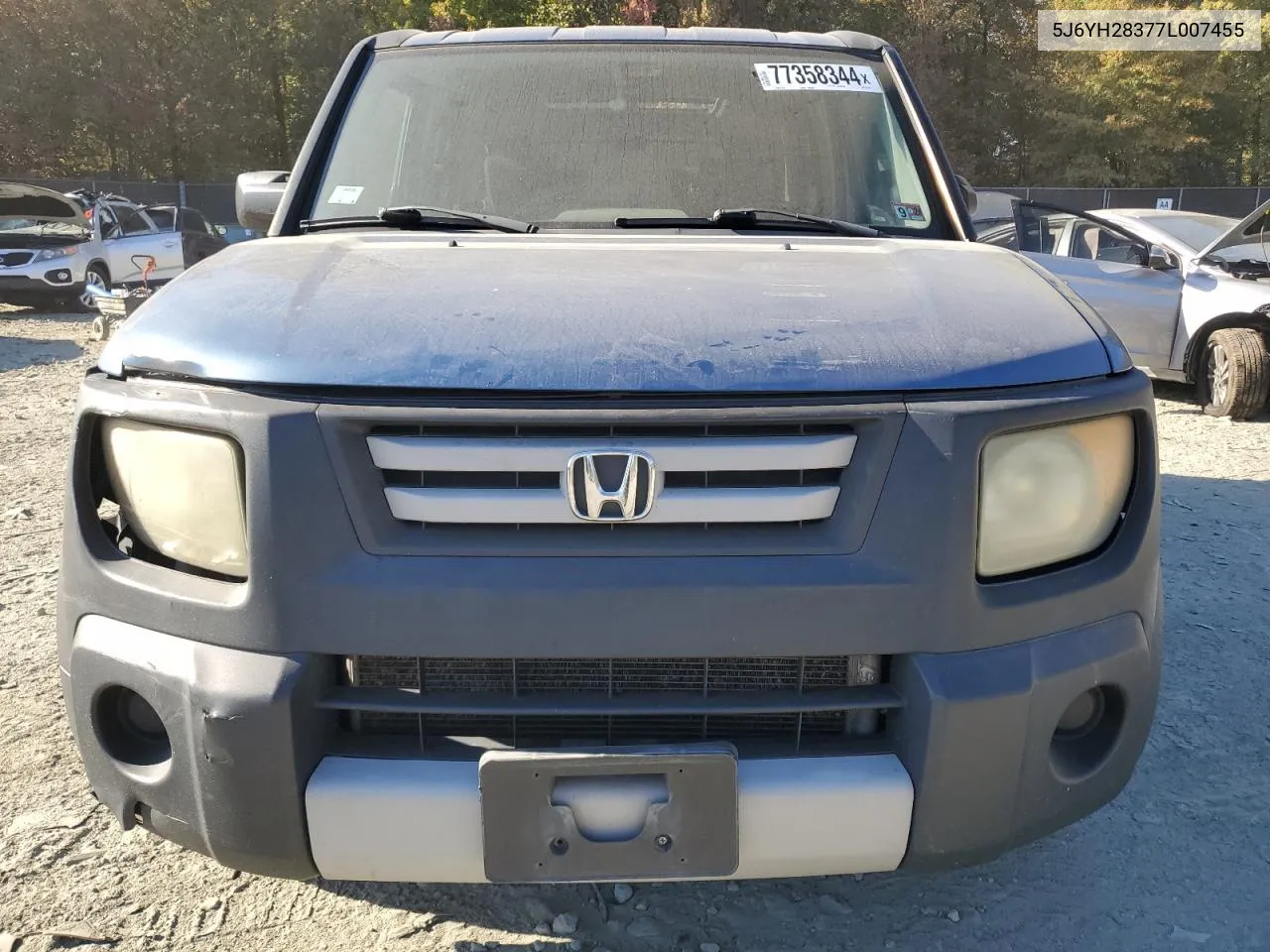 2007 Honda Element Lx VIN: 5J6YH28377L007455 Lot: 77358344