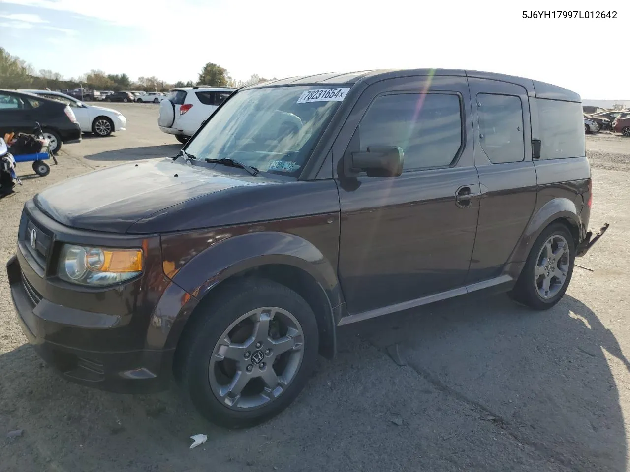 2007 Honda Element Sc VIN: 5J6YH17997L012642 Lot: 78231654