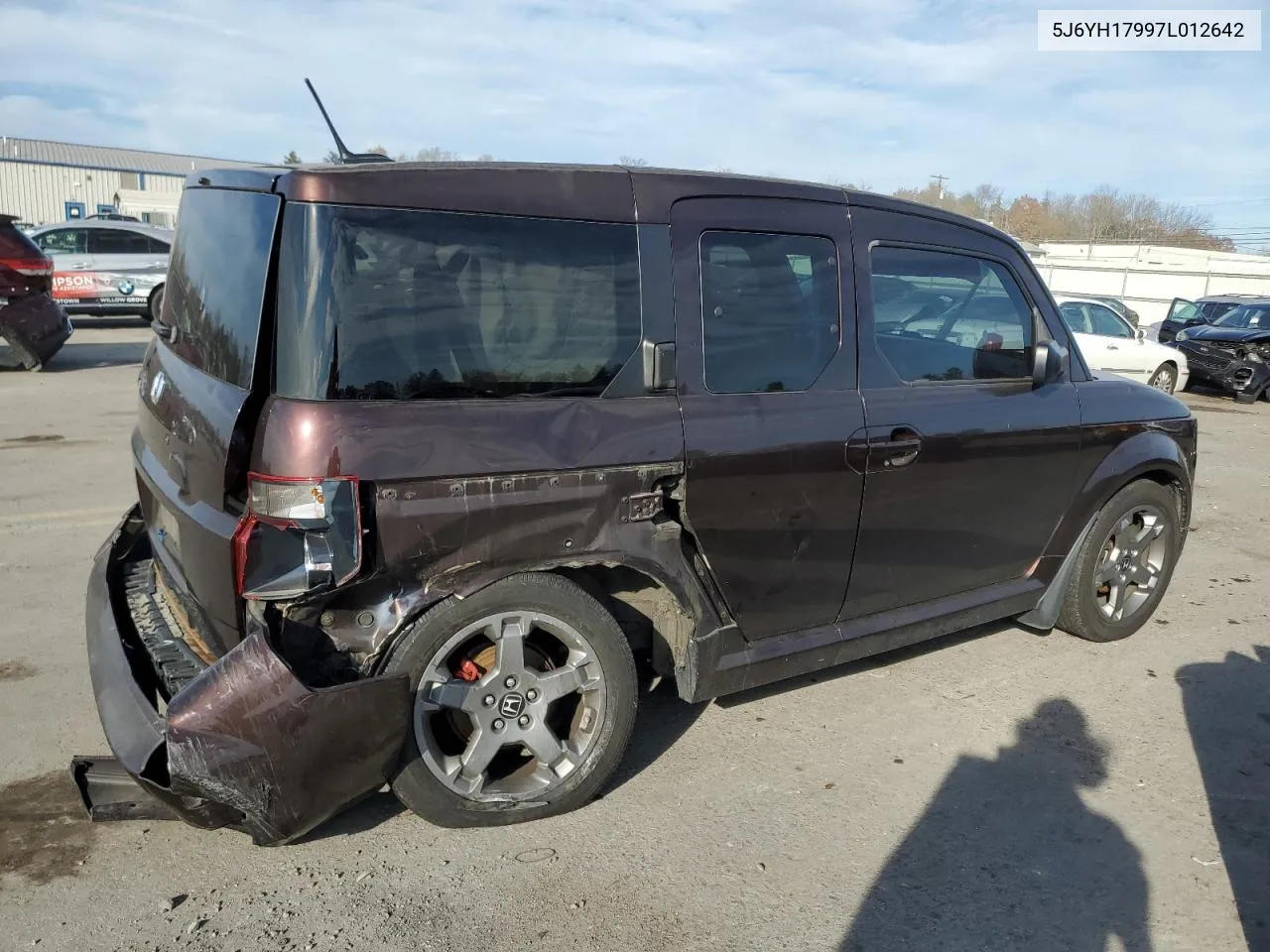 2007 Honda Element Sc VIN: 5J6YH17997L012642 Lot: 78231654