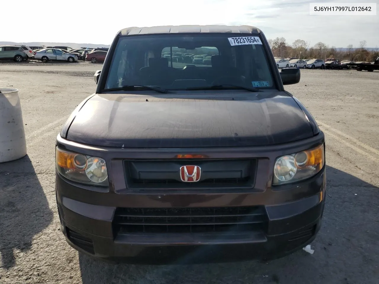 2007 Honda Element Sc VIN: 5J6YH17997L012642 Lot: 78231654