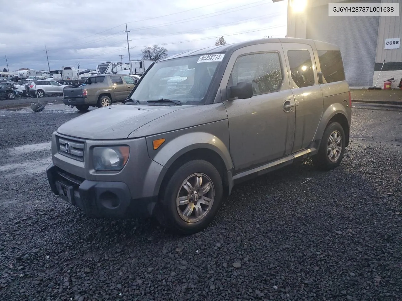 2007 Honda Element Ex VIN: 5J6YH28737L001638 Lot: 80258714