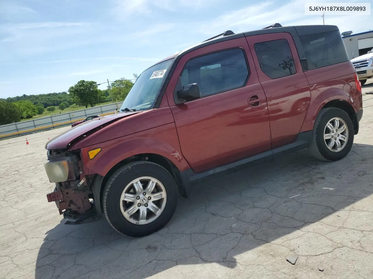 2008 Honda Element Ex VIN: 5J6YH187X8L009893 Lot: 53483774