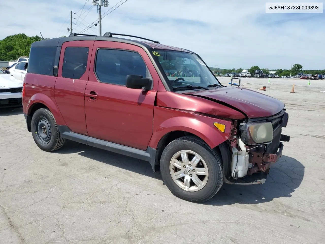 2008 Honda Element Ex VIN: 5J6YH187X8L009893 Lot: 53483774