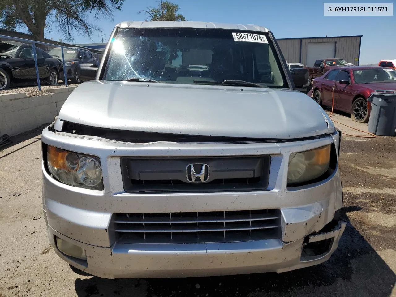 2008 Honda Element Sc VIN: 5J6YH17918L011521 Lot: 58671074