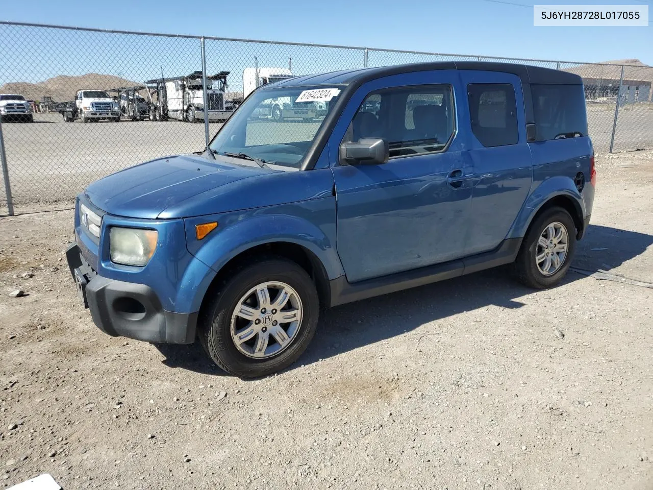 2008 Honda Element Ex VIN: 5J6YH28728L017055 Lot: 61642324