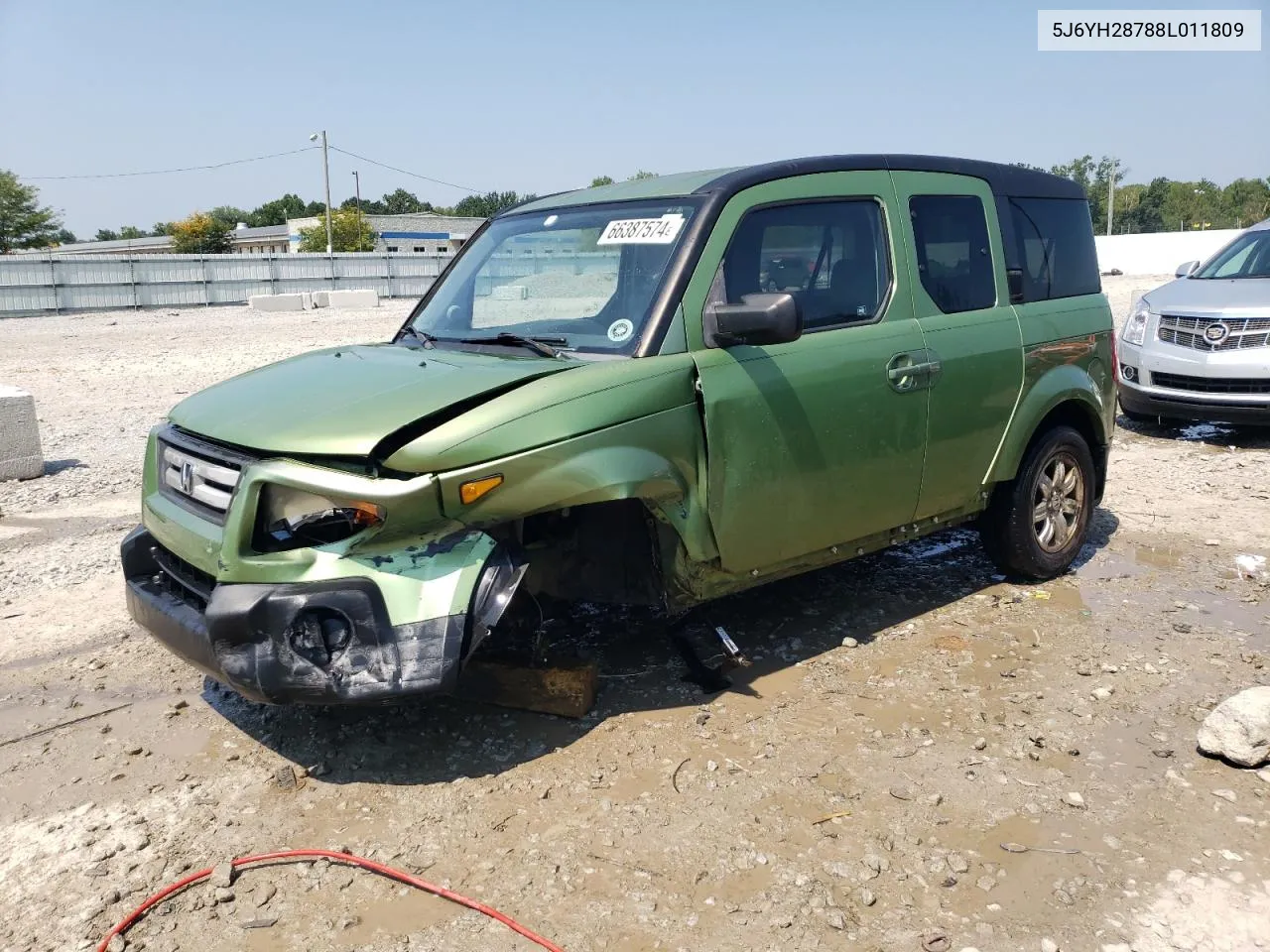 2008 Honda Element Ex VIN: 5J6YH28788L011809 Lot: 66387574