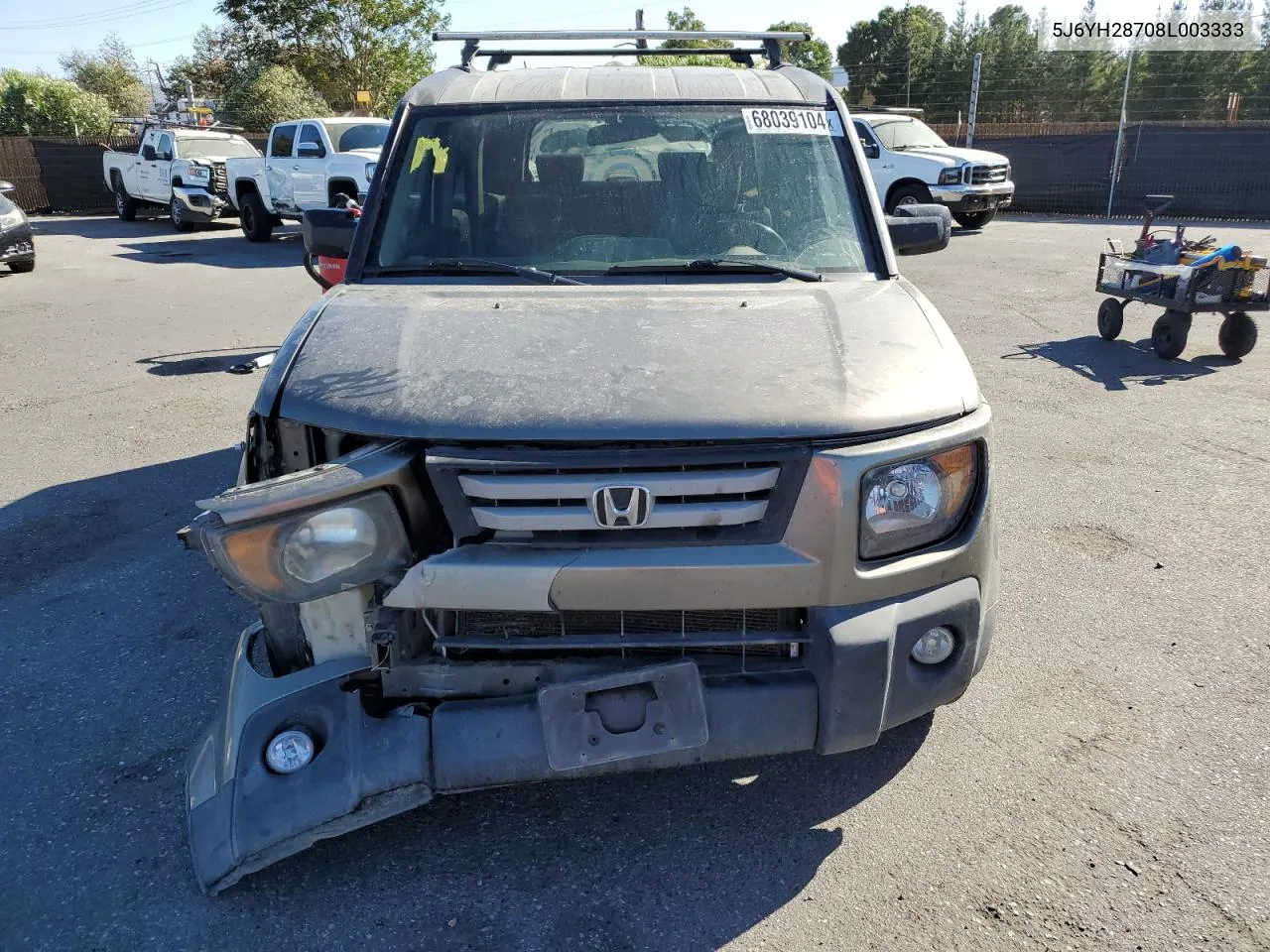 2008 Honda Element Ex VIN: 5J6YH28708L003333 Lot: 68039104