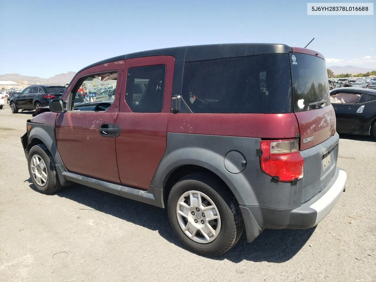 2008 Honda Element Lx VIN: 5J6YH28378L016688 Lot: 69312564