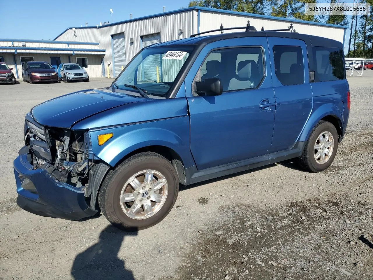 5J6YH287X8L005686 2008 Honda Element Ex