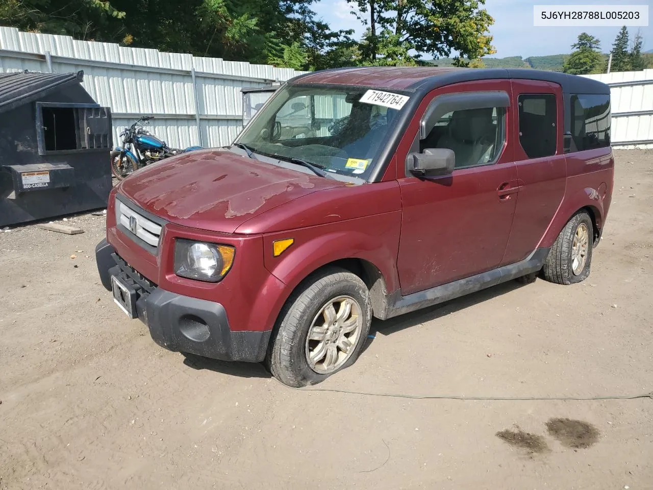 5J6YH28788L005203 2008 Honda Element Ex