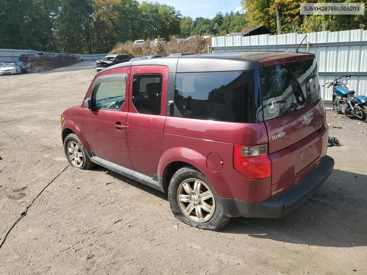 2008 Honda Element Ex VIN: 5J6YH28788L005203 Lot: 71942764