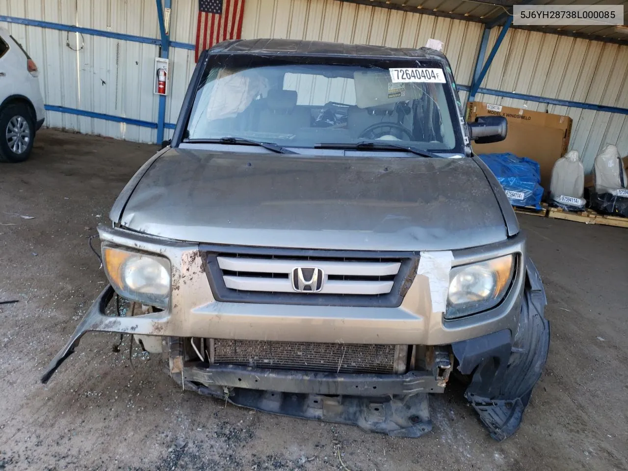 2008 Honda Element Ex VIN: 5J6YH28738L000085 Lot: 72640404