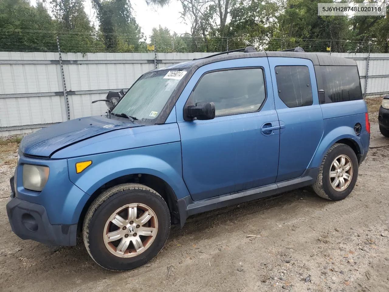 2008 Honda Element Ex VIN: 5J6YH28748L020118 Lot: 72659014