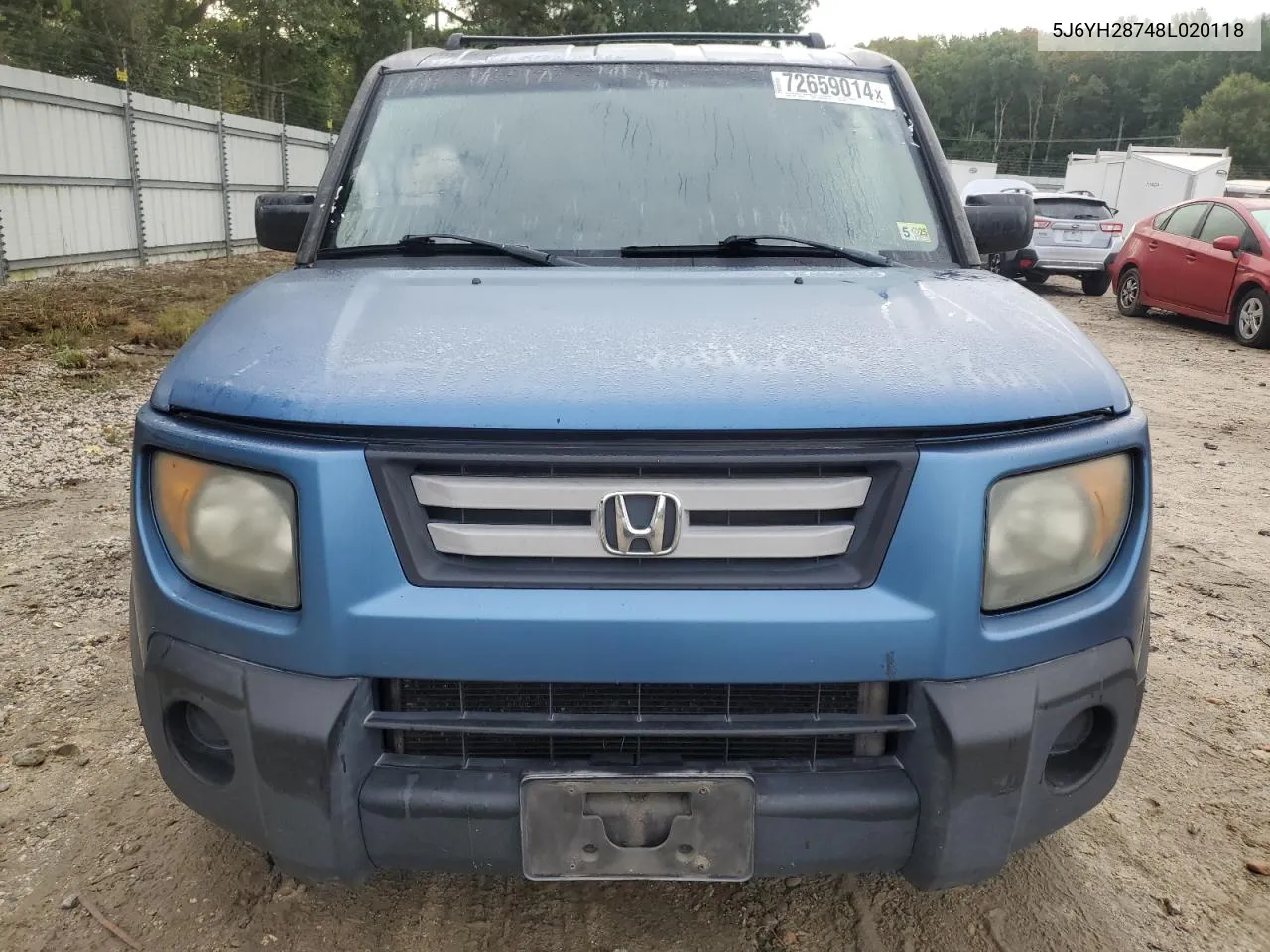 2008 Honda Element Ex VIN: 5J6YH28748L020118 Lot: 72659014