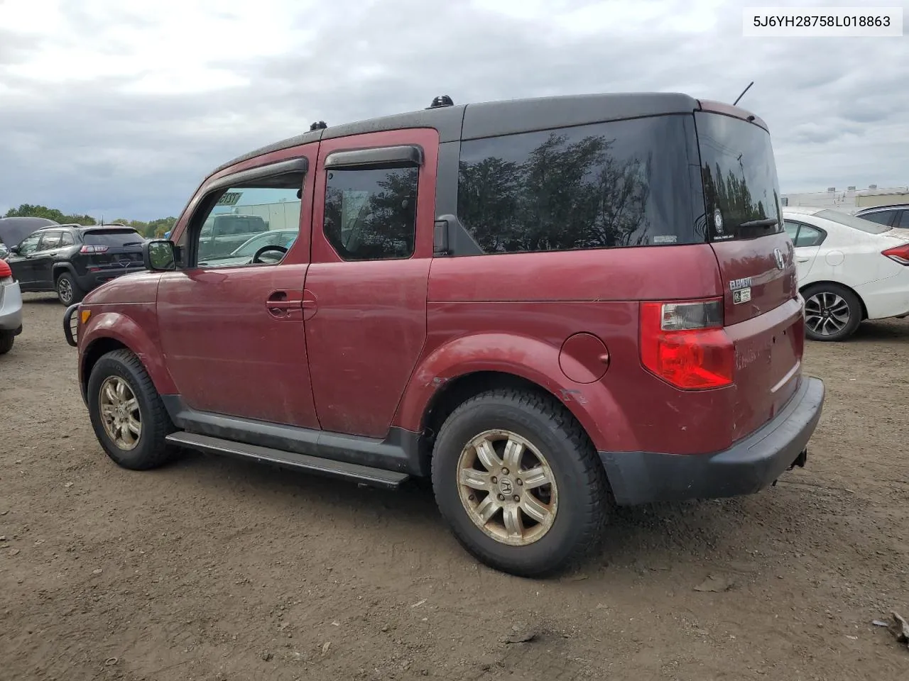 2008 Honda Element Ex VIN: 5J6YH28758L018863 Lot: 72750224