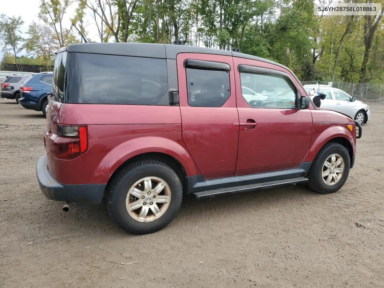 2008 Honda Element Ex VIN: 5J6YH28758L018863 Lot: 72750224