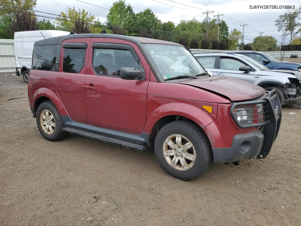 2008 Honda Element Ex VIN: 5J6YH28758L018863 Lot: 72750224