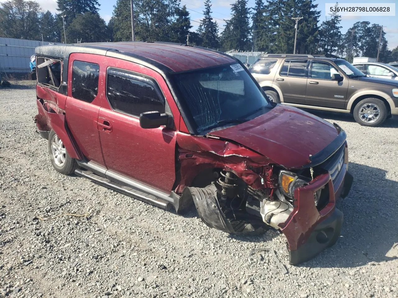 2008 Honda Element Ex VIN: 5J6YH28798L006828 Lot: 72939514