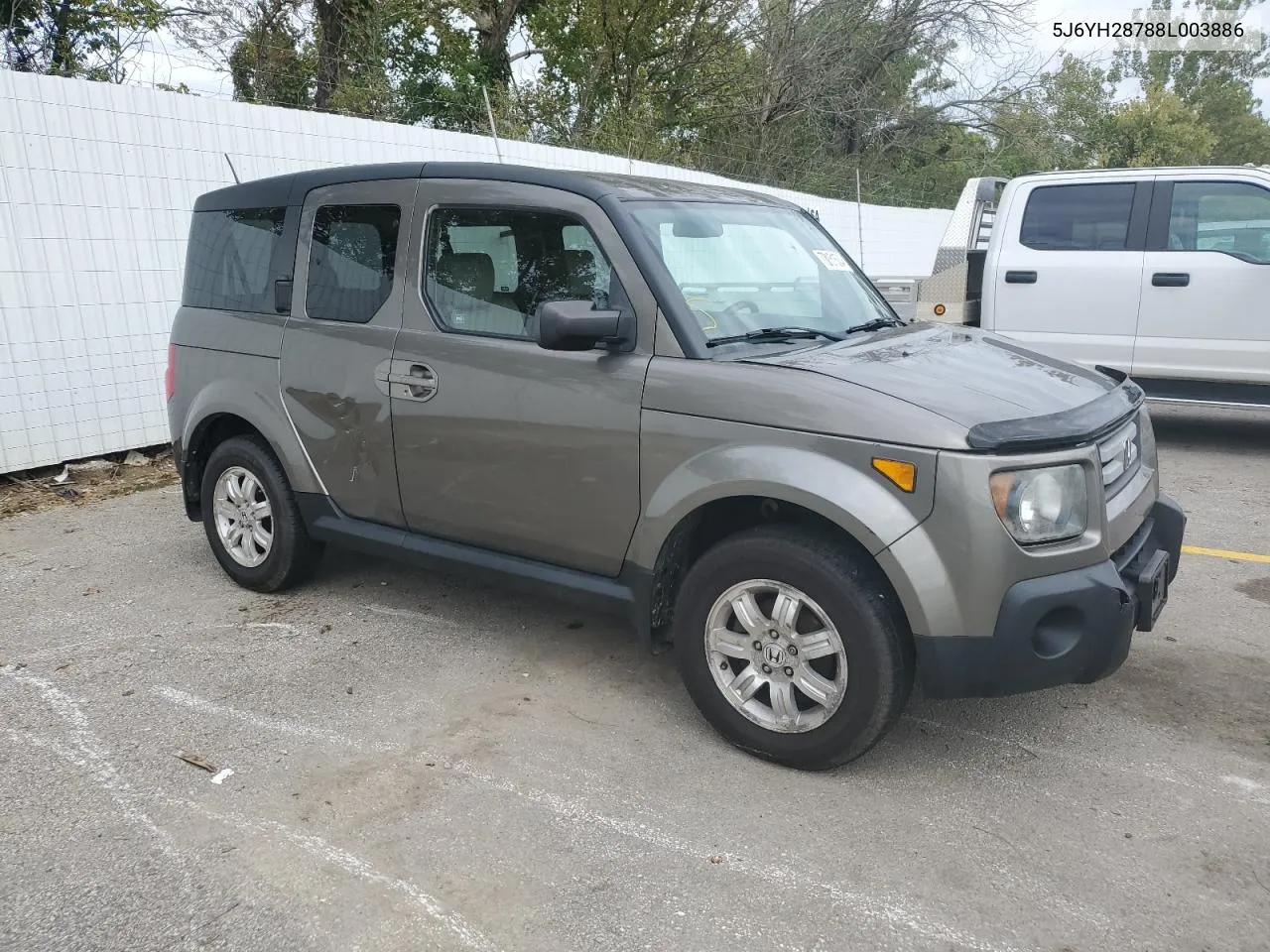 2008 Honda Element Ex VIN: 5J6YH28788L003886 Lot: 73151504