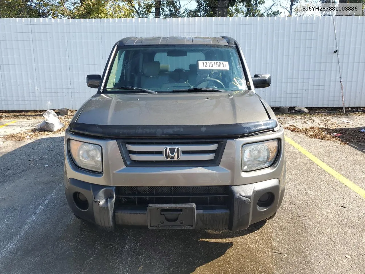 2008 Honda Element Ex VIN: 5J6YH28788L003886 Lot: 73151504