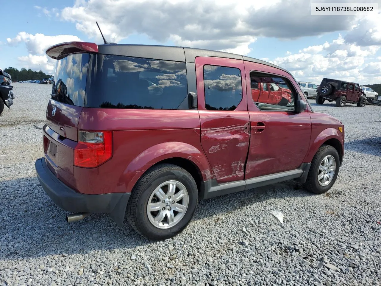 2008 Honda Element Ex VIN: 5J6YH18738L008682 Lot: 73294034