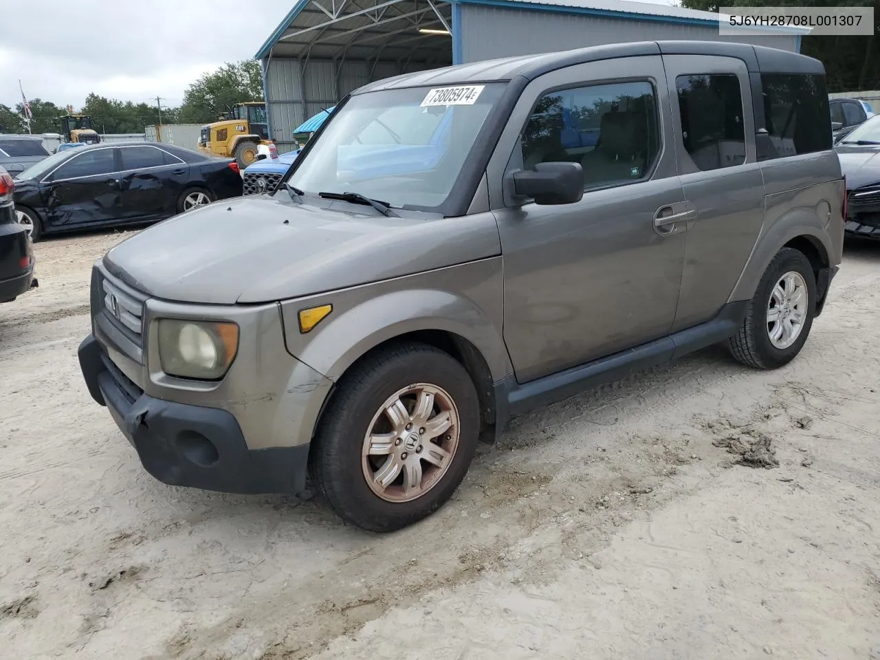 2008 Honda Element Ex VIN: 5J6YH28708L001307 Lot: 73805974