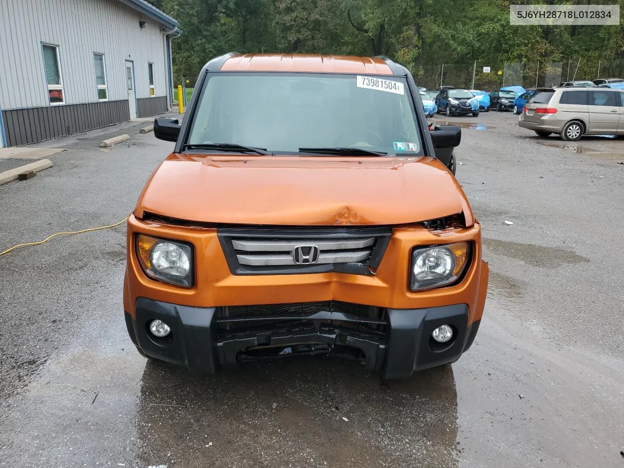 2008 Honda Element Ex VIN: 5J6YH28718L012834 Lot: 73981504