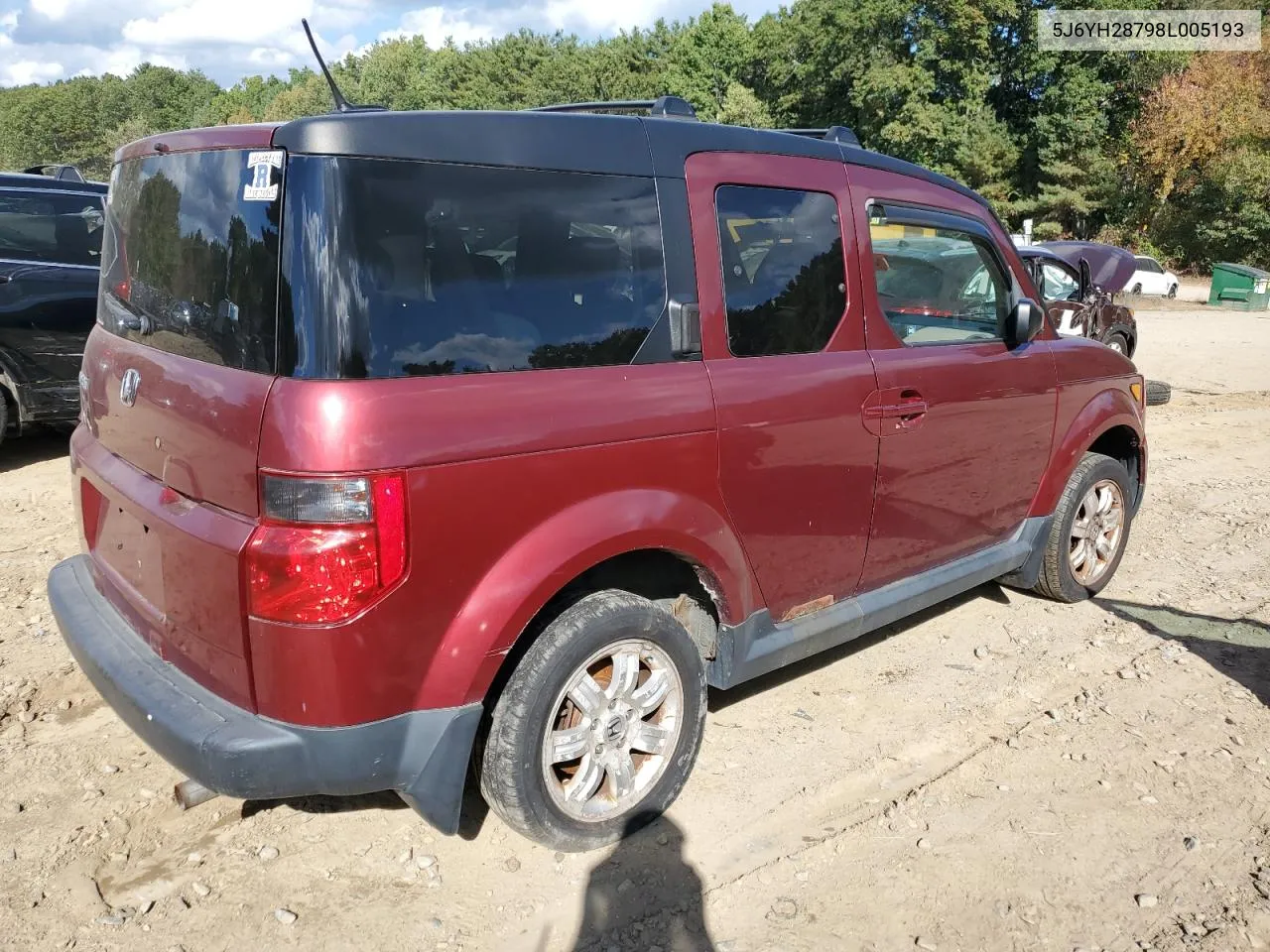 2008 Honda Element Ex VIN: 5J6YH28798L005193 Lot: 74383504