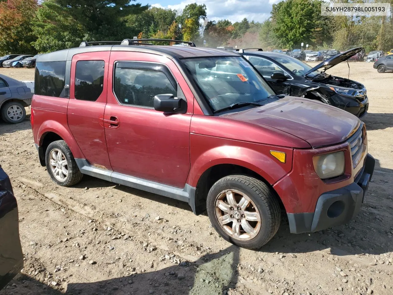 2008 Honda Element Ex VIN: 5J6YH28798L005193 Lot: 74383504