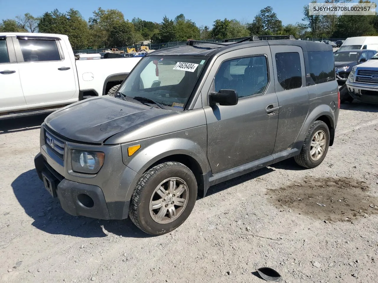 2008 Honda Element Ex VIN: 5J6YH28708L002957 Lot: 74626404