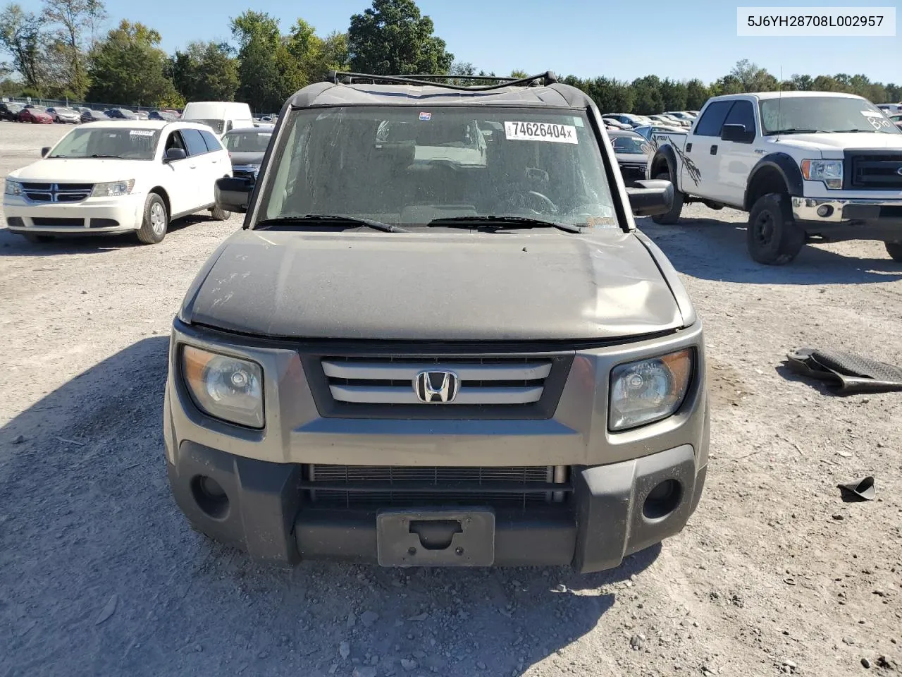 2008 Honda Element Ex VIN: 5J6YH28708L002957 Lot: 74626404