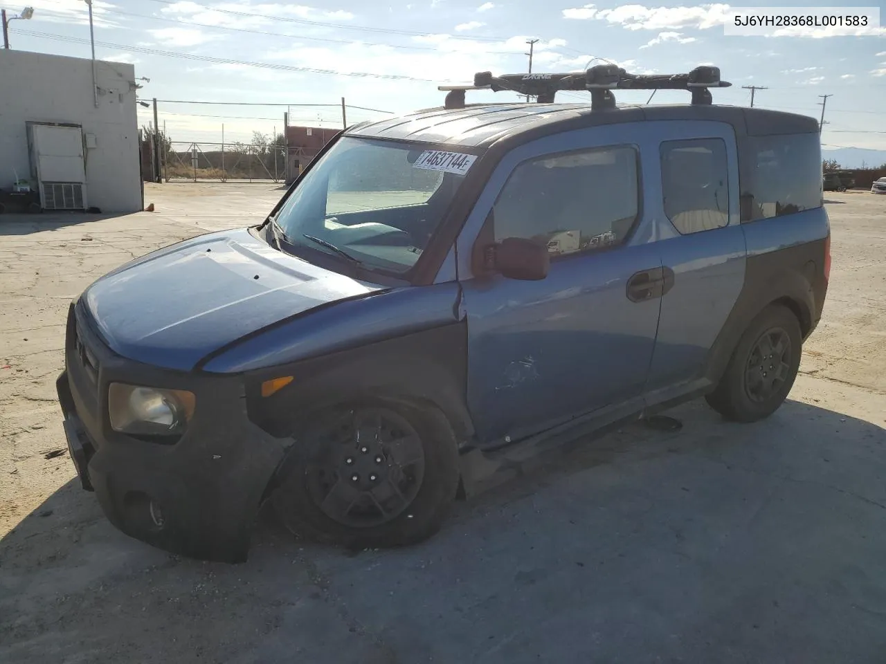 2008 Honda Element Lx VIN: 5J6YH28368L001583 Lot: 74637144