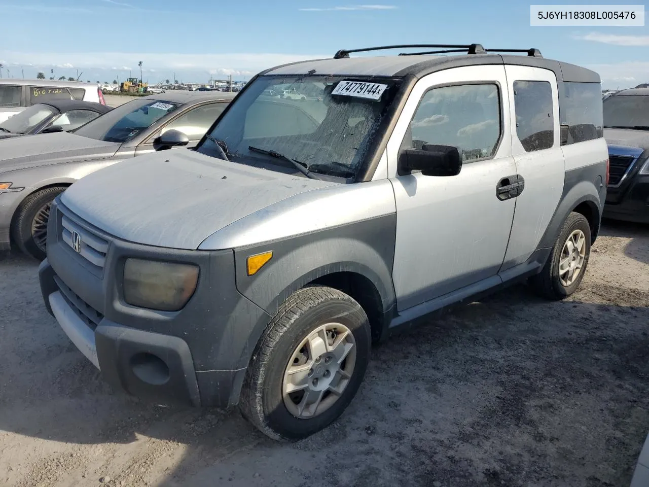 2008 Honda Element Lx VIN: 5J6YH18308L005476 Lot: 74779144