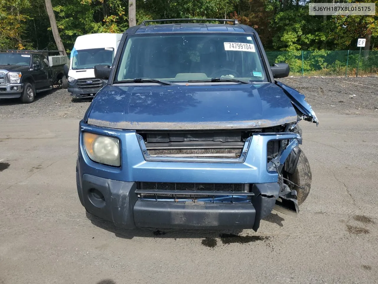 2008 Honda Element Ex VIN: 5J6YH187X8L015175 Lot: 74799104