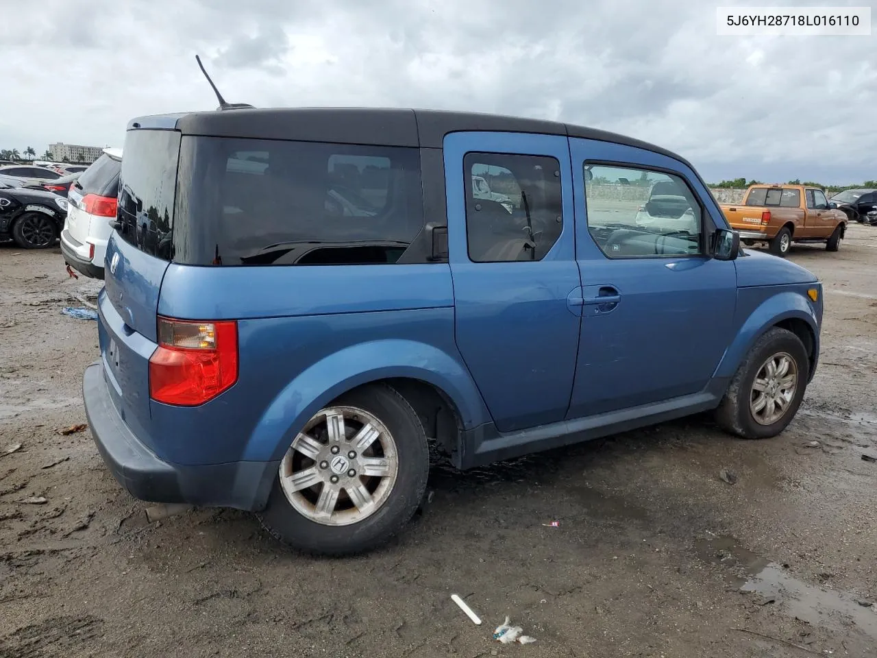 2008 Honda Element Ex VIN: 5J6YH28718L016110 Lot: 74949324