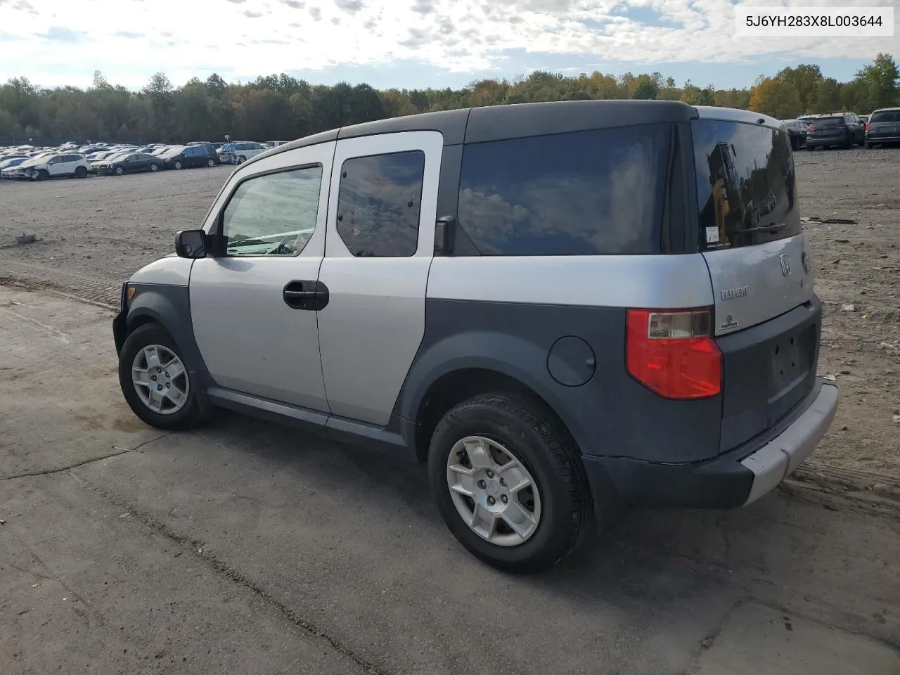 2008 Honda Element Lx VIN: 5J6YH283X8L003644 Lot: 74957304