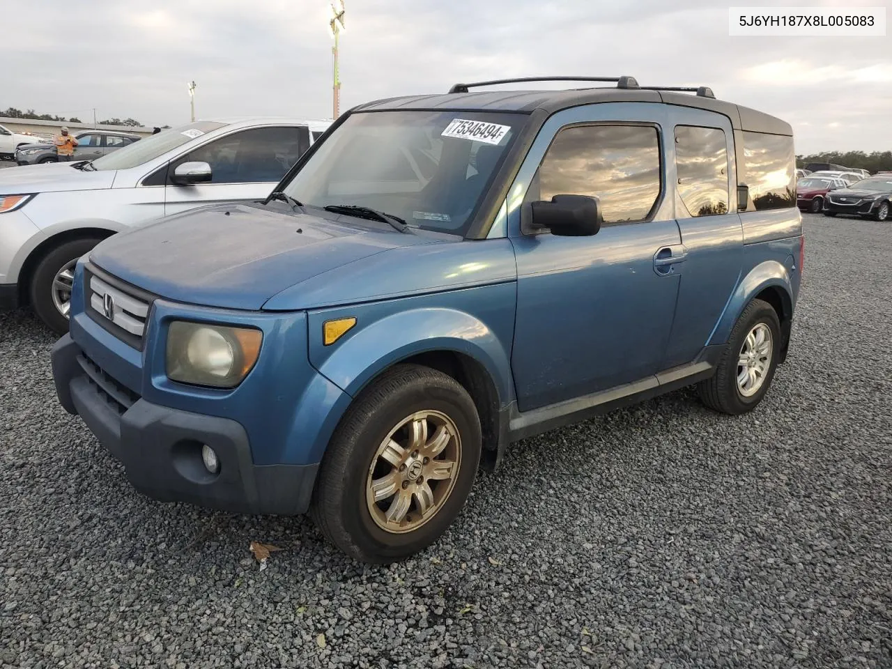 2008 Honda Element Ex VIN: 5J6YH187X8L005083 Lot: 75346494