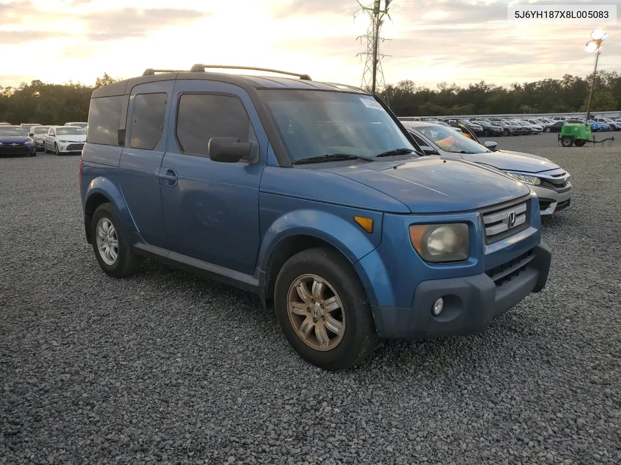 2008 Honda Element Ex VIN: 5J6YH187X8L005083 Lot: 75346494