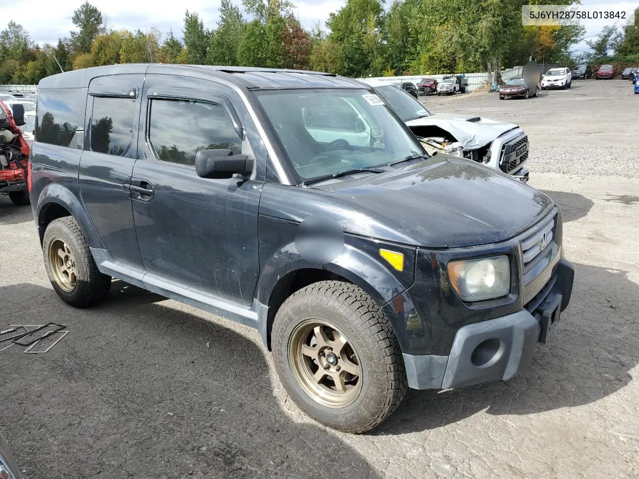 2008 Honda Element Ex VIN: 5J6YH28758L013842 Lot: 75665844