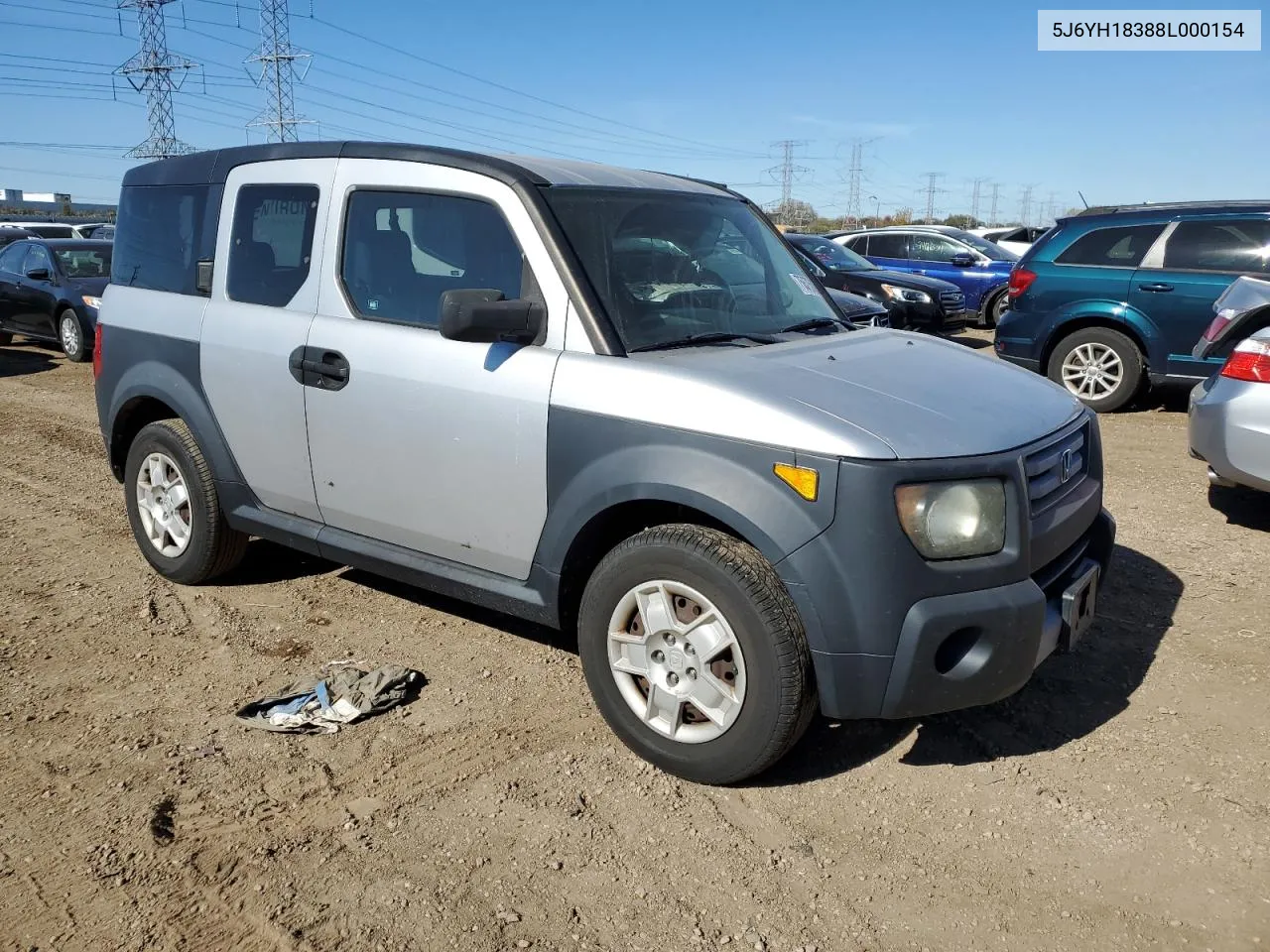 2008 Honda Element Lx VIN: 5J6YH18388L000154 Lot: 75675824