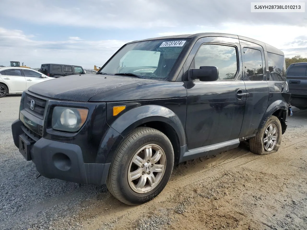 2008 Honda Element Ex VIN: 5J6YH28738L010213 Lot: 75737474