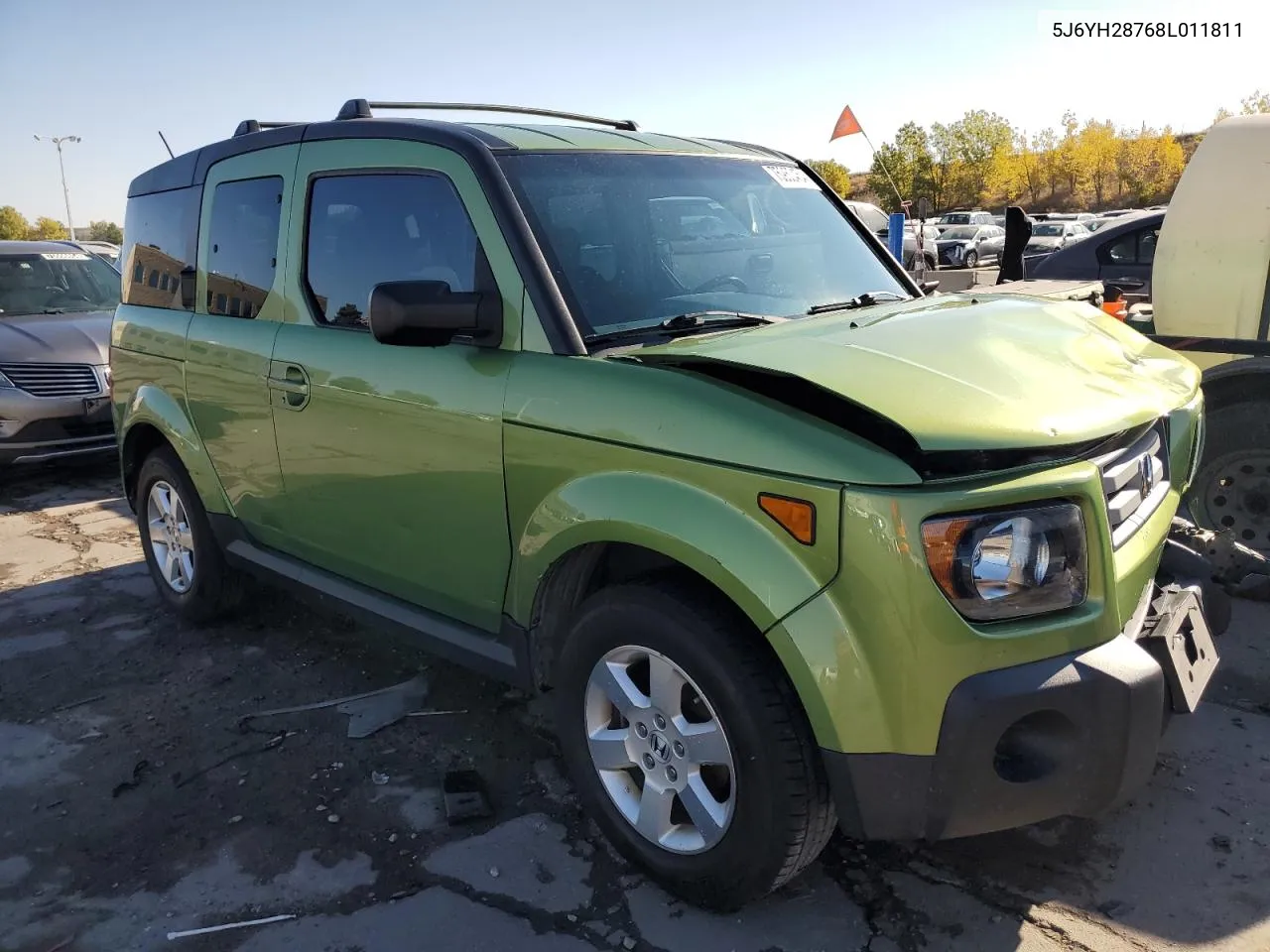 2008 Honda Element Ex VIN: 5J6YH28768L011811 Lot: 75950454