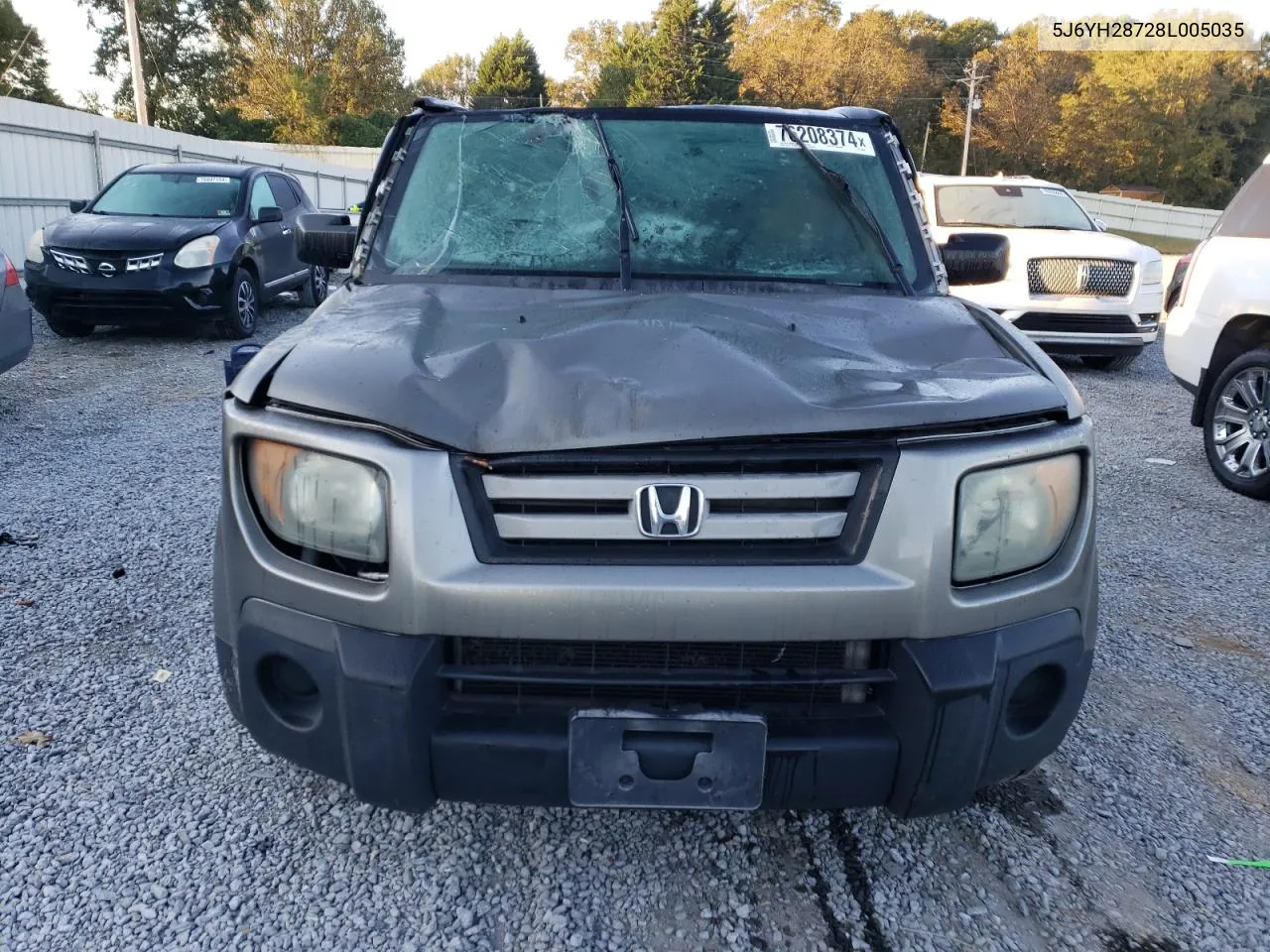 2008 Honda Element Ex VIN: 5J6YH28728L005035 Lot: 76208374