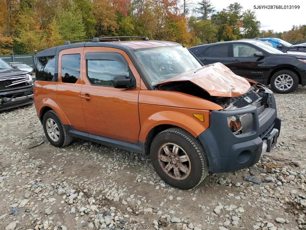 2008 Honda Element Ex VIN: 5J6YH28768L013199 Lot: 76365744