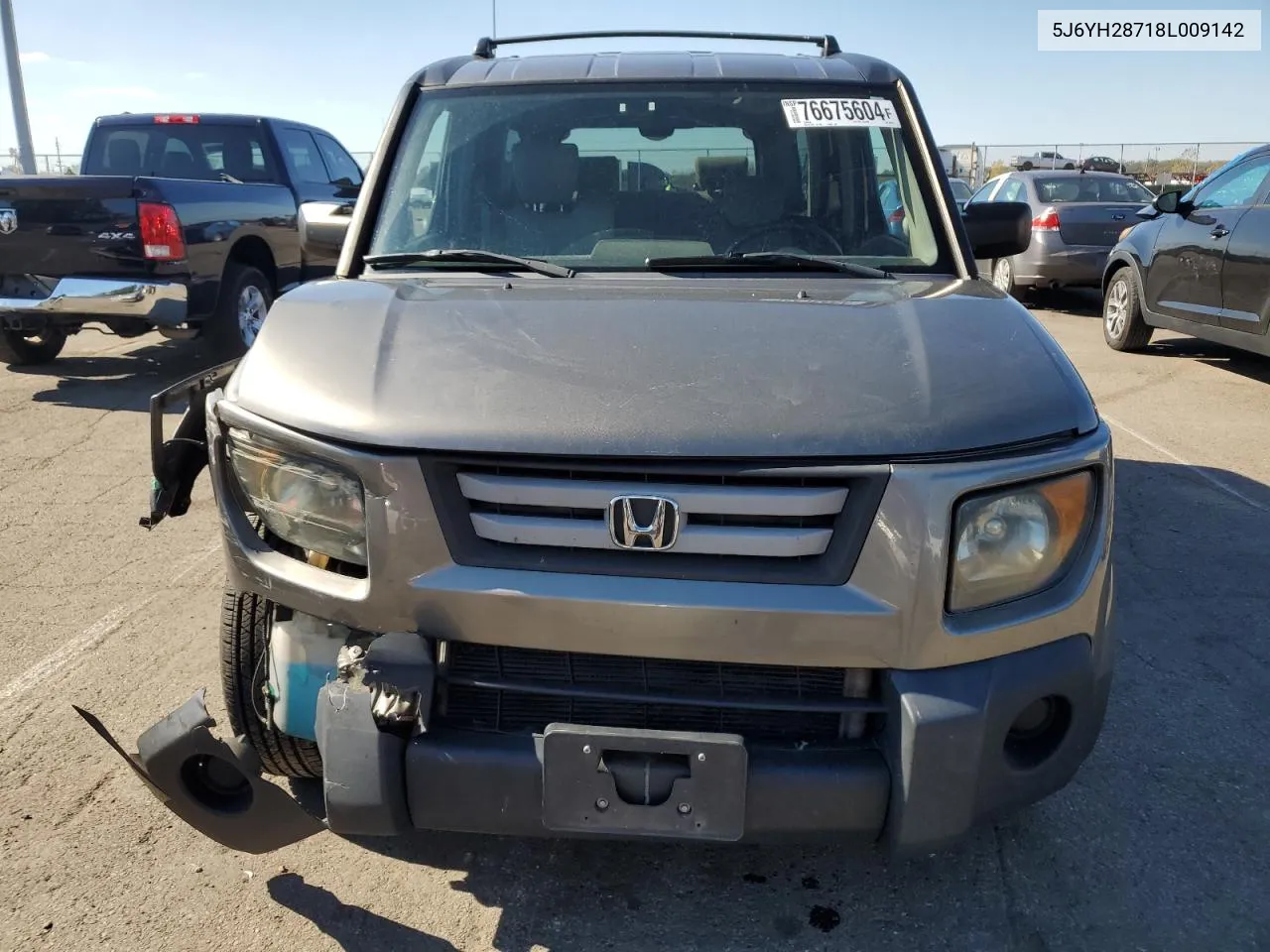 2008 Honda Element Ex VIN: 5J6YH28718L009142 Lot: 76675604