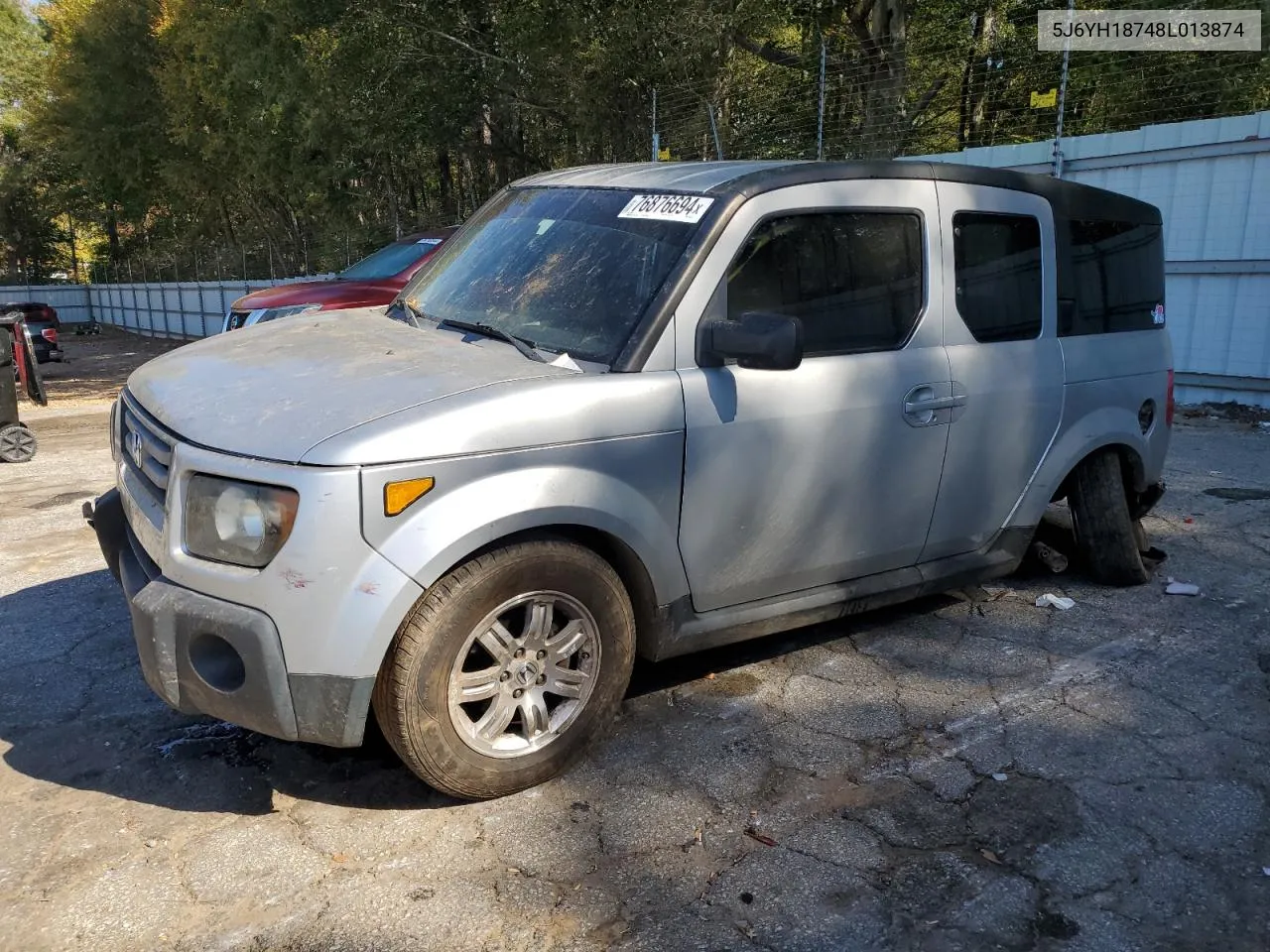 2008 Honda Element Ex VIN: 5J6YH18748L013874 Lot: 76876694