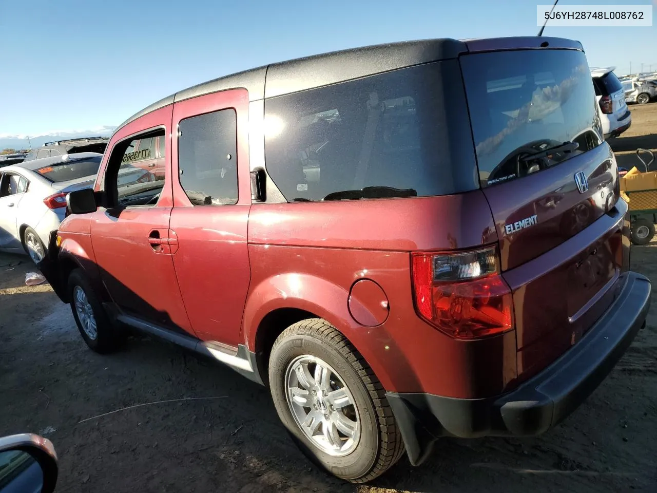 2008 Honda Element Ex VIN: 5J6YH28748L008762 Lot: 77135654