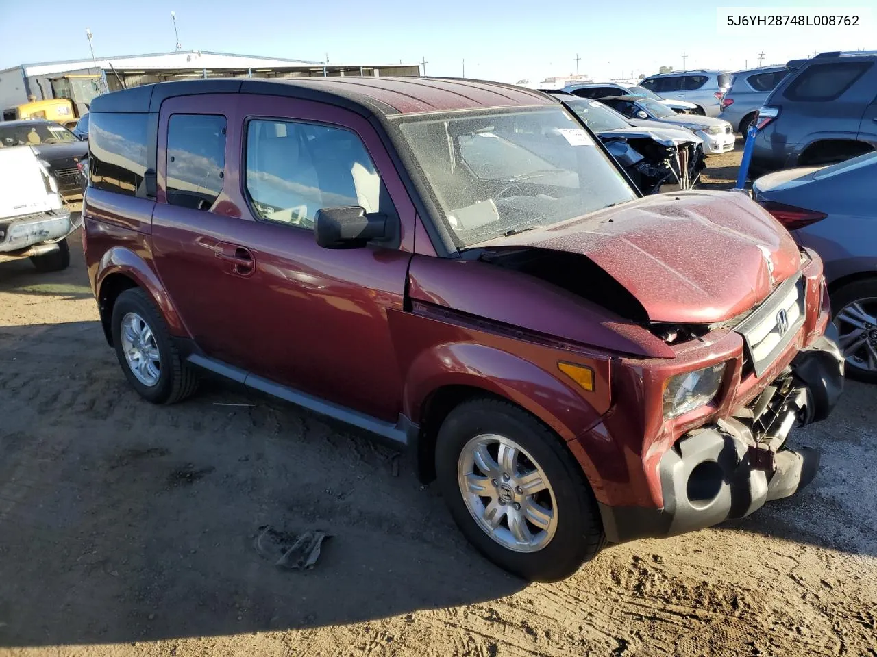 2008 Honda Element Ex VIN: 5J6YH28748L008762 Lot: 77135654