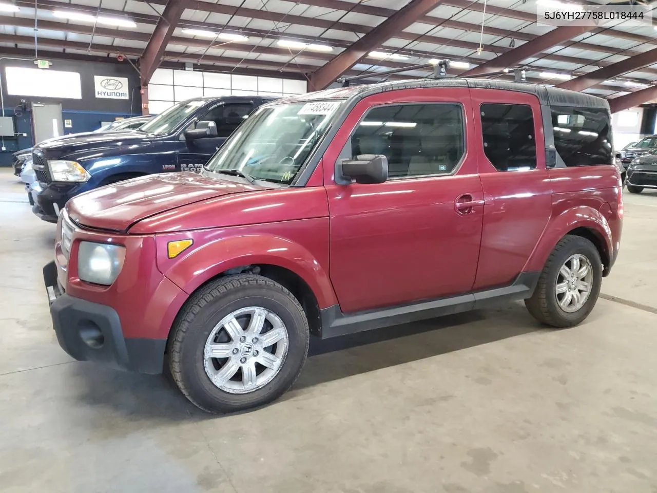 2008 Honda Element Ex VIN: 5J6YH27758L018444 Lot: 77458344