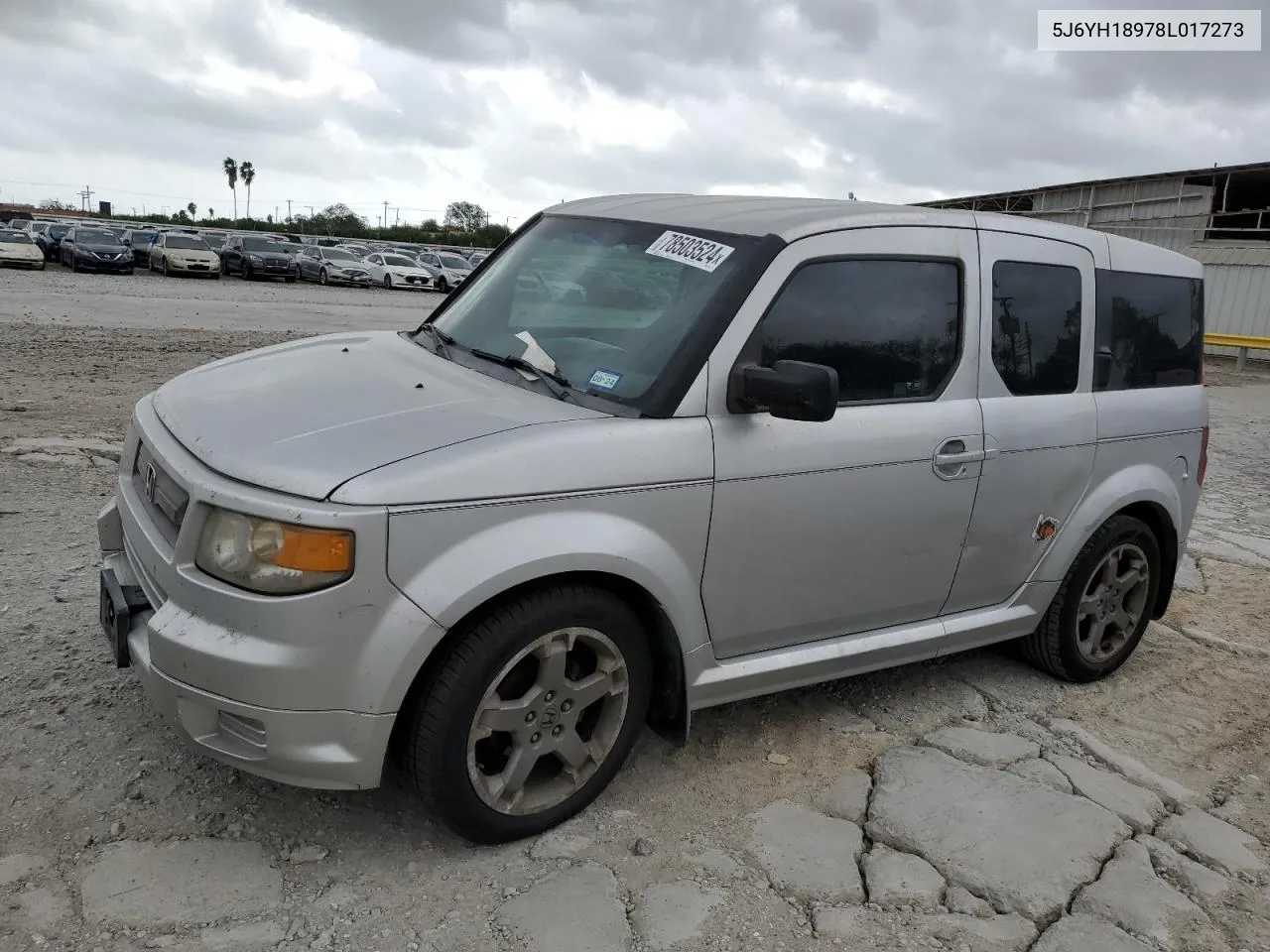 2008 Honda Element Sc VIN: 5J6YH18978L017273 Lot: 78503524